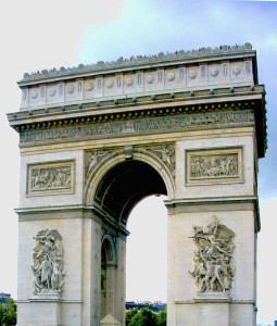 Solitary Arc de Triomphe Paris
