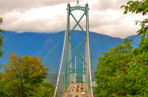 Lions Gate Bridge Head On Vancouver, BC-1859-1