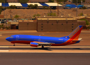 Phoenix Sky Train delivers you to the Landing of South West Airlines