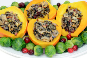 Rice Stuffed Acorn Squash Full