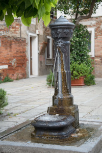 Water Fountain in Murano, Italy