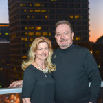 Ron & Shelli on balcony in downtown Phoenix