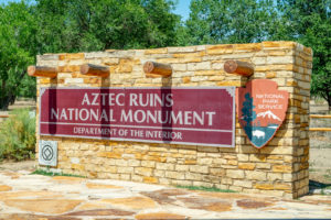 Sign found while exploring the Aztec Ruins