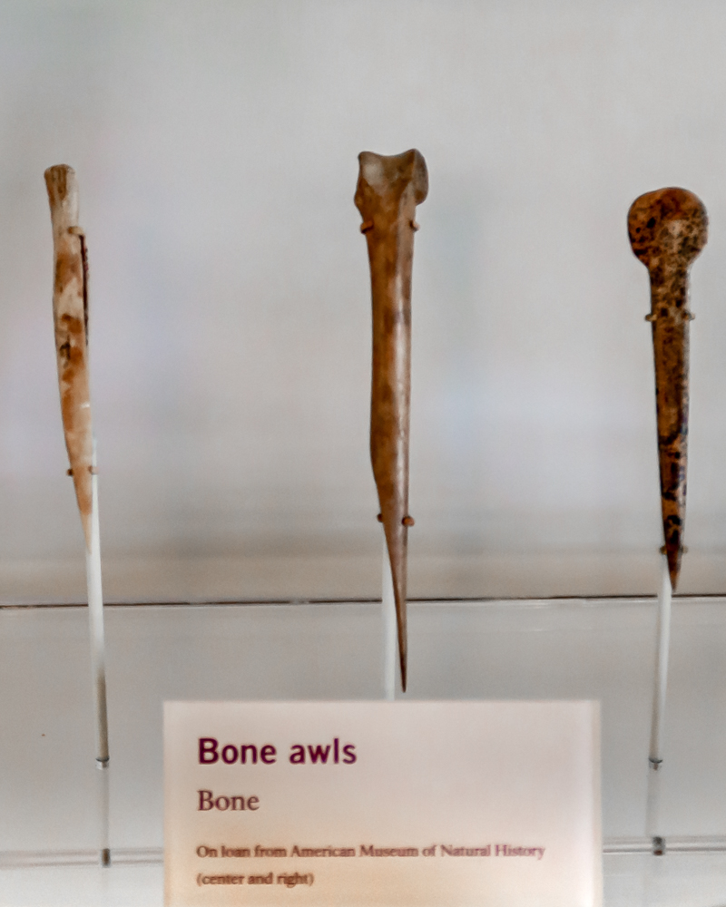 Bone awls are seen while exploring the Aztec Ruins