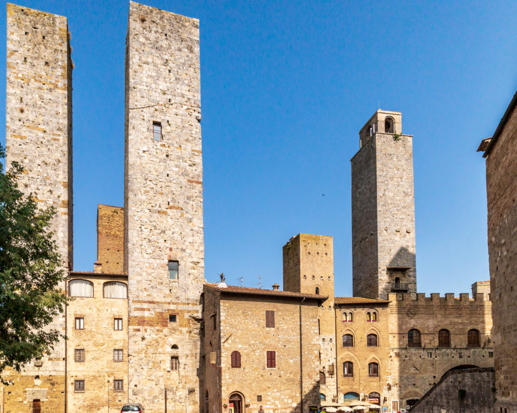 Tower homes were frequent in the hill towns of Tuscany