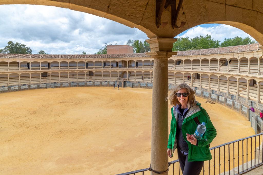 Check out the bull ring while touring the hill towns of southern Spain
